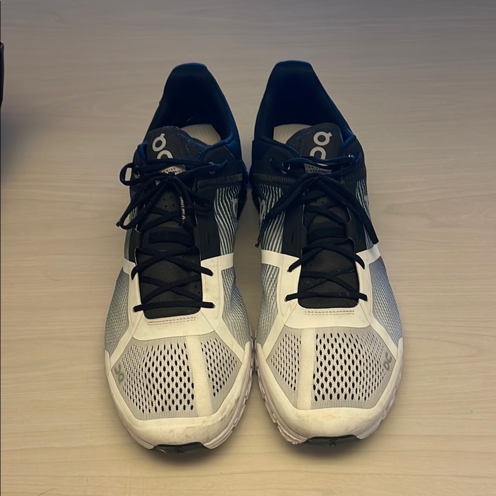 On Running Men's Black and White Shoes